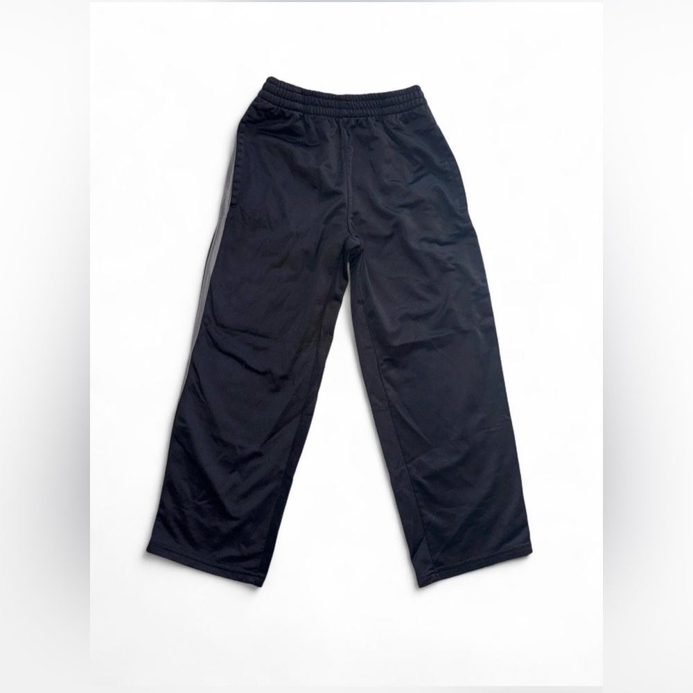 Starter Boys Black Track Pants Side Stripe Athletic Joggers Size M (8)